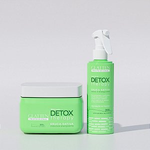 Máscara e Leave-in Detox Therapy Argila Verde - Desintoxicação e Hidratação dos Fios