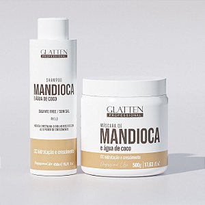 Shampoo e Máscara - Mandioca e Água de Coco