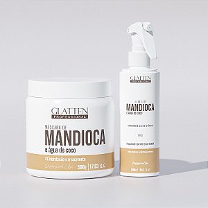 Máscara e Leave-in -Mandioca e Água de Coco