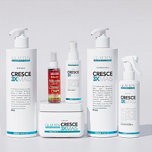 Cresce 3x Mais - Kit Completo para Cresciment + Óleo de Melancia - (Frete Grátis)