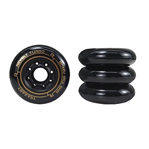 Jogo de Rodas Freestyle Traxart Revolt Turbo Preta 80mm/85a Shr