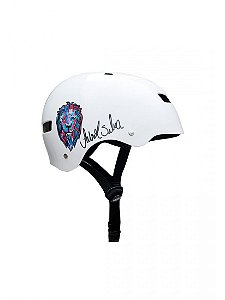 Capacete Niggli Pads Iron Profissional - Fabiola da Silva Pro Model Branco - Light