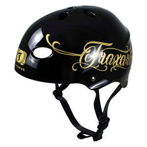 Capacete Esportivo Profissional Traxart Dourado DT-198