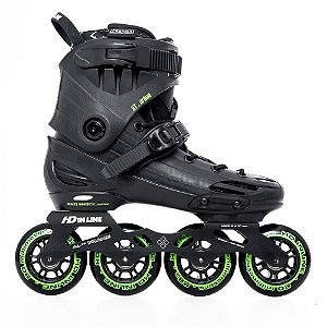 Patins HD Inline RT Urban 80mm Abec-9 / Preto Verde (GREEN)