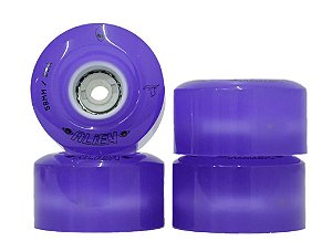 4 Rodas QUAD Traxart Led Alien 58mmX 32mm/85A - Roxo