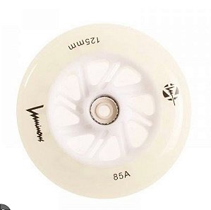 1 Roda Luminous White branco 125mm / 85A (unidade)