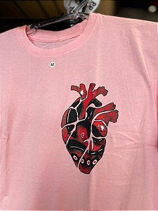 Camiseta Koncept inline - Heart / rosa