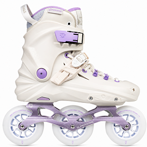 Patins FlyingEagle REAVER 110mm Branco/Lilás - X7 T
