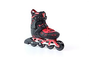 Patins Flying Eagle Infantil ajustável S9 - Black/Red Abec 7 - 25 AO 29