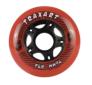 Traxart Rodas Fitness 76mm DR-024 / Vermelha (4 unidades)