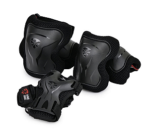 Kit de Proteção Flying Eagle V7 junior - Preto
