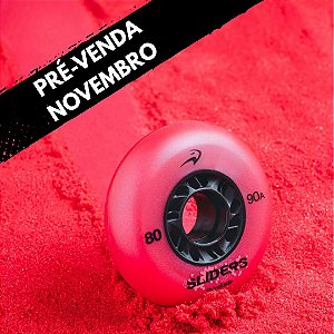 PRÉ-VENDA: Rodas Flying Eagle FE Slider - 80mm 90a / Vermelho (4 rodas)