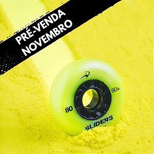 PRÉ-VENDA: Rodas Flying Eagle FE Slider - 80mm 90a / Verde (4 rodas)