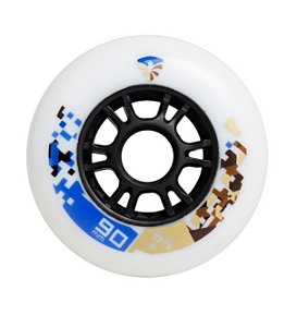 Roda Flying Eagle Speed SHR 90mm - 85A / branca (unidade)