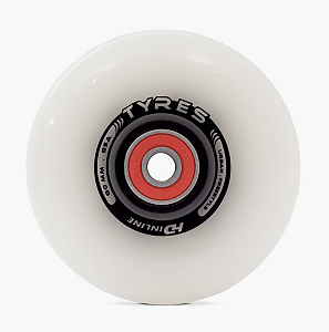 Rodas HD Inline Tyres LED - 80mm / 85A - Branco (4 Unidades)