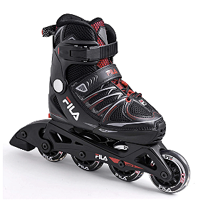 Patins Fila X-One Infantil Ajustável - vermelho / 27 ao 36