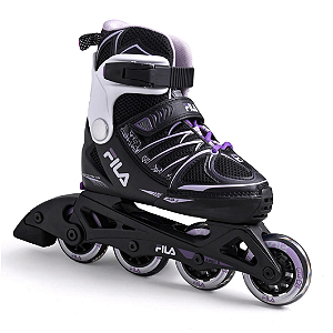 Patins Fila X-One Infantil Ajustável - Magenta / Lilás - 30 ao 33