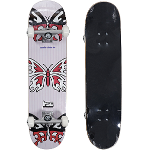 Skate Montado Hondar Tribalfly Iniciante Rosa - (envio do RS)
