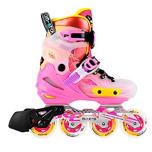 Patins Infantil Micro Skates RE / Ajustável 26 ao 38 - Rosa