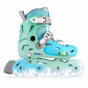 Patins Cosmo Joy PRO Ajustável Verde - Rodas Led