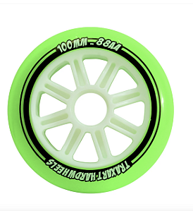 Traxart Rodas Hardwheels 100mm / 88a - verde (3 unidades)