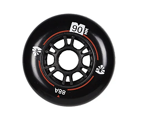 Roda Flying Eagle Speed SHR 90mm - 88A / preta - pack com 8 rodas