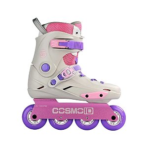 Patins Cosmo TG White/Purple - Base Rocker Abec-9