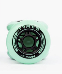 Rodas HD Inline Tyres - 80mm / 85A - Verde - 4 rodas