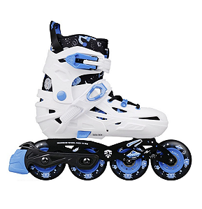 patins Inline Flying Eagle Nadia ND – Infantil / Juvenil – Ajustável / Azul: 26 ao 40