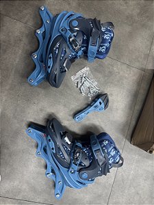 Mostruário: Patins infantil Traxart ajustável X-light azul sem rodas