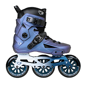 Patins Traxart New R3 Azul Holográfico - 110mm Abec-9 Cromo