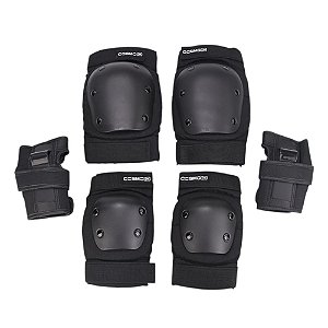 Kit De Proteção Cosmo ID Protective Gear - Preto