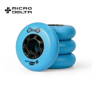 Rodas Micro Brave - Azul 80mm / 90a (4 unid)