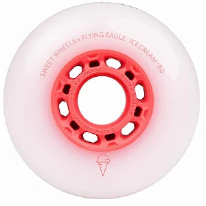 Rodas Flying Eagle x Sweet Wheels ICE CREAM - 76 ou 80 / Vermelho (4 rodas)