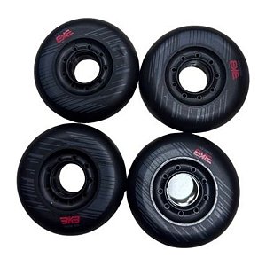 Rodas BKB Preto Fosco - 76 mm 85A (4 unid)