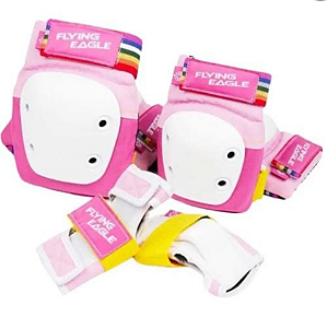 Pré-Venda: Kit de Proteção Infantil FlyingEagle Valiant JR - Rosa