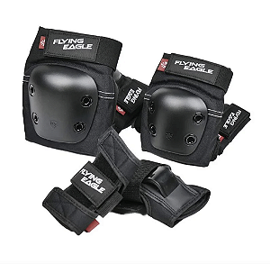Pré-Venda: Kit de Proteção Infantil FlyingEagle Valiant JR - Preto