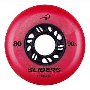 Pré-Venda: Rodas FlyingEagle FE Sliders 90A - Vermelha (4 unid)
