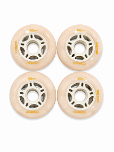Rodas COSMO 80mm 84A High-Rebound (4 unid) - Bege