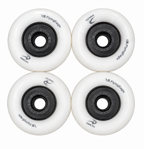 Rodas FlyingEagle X5 Cloud SHR 80mm 85A – Branco (4 unid)