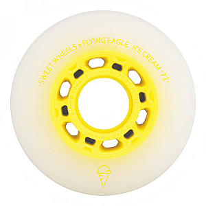 Pré-Venda Roda de Patins FlyingEagle Ice Cream - Amarela (4un)