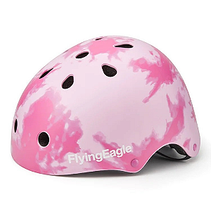 Pré-Venda Capacete de Patins FlyingEagle Urban - Rosa Nuvem