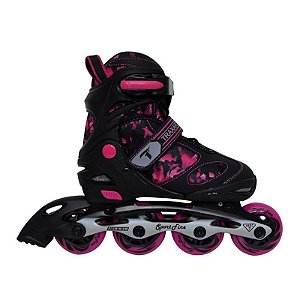 Patins Traxart Sport Fine - Rosa Pink Tamanho Ajustável INFANTIL