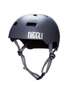 Capacete Niggli Pads Iron Profissional - Cinza Fosco
