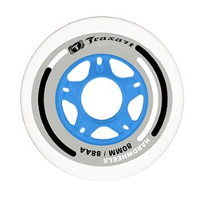 4 Rodas Traxart Hardwheels 80mm/88A - Branca / DS-184