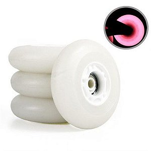 Jogo de Rodas Freestyle Traxart Revolt 80mm/83a Branco DW-264