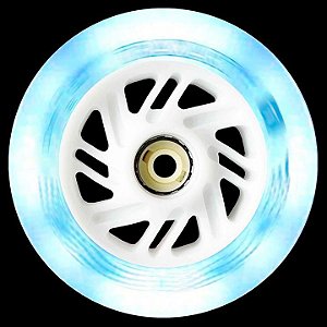 Traxart Rodas Inline com LED 110mm / 85A - Branco DY-002 (3 rodas)