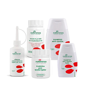 Combo 05 produtos para Combater a Queda de Cabelo