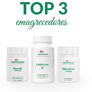 Top 3 Emagrecedores (Morosil, Akkermat e Carolean)