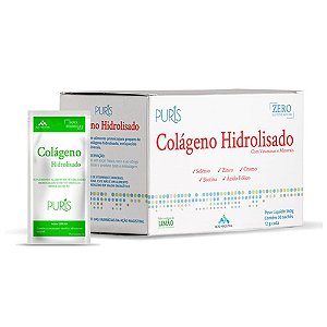 Colágeno Hidrolisado Sabor Limão 30 saches Puris